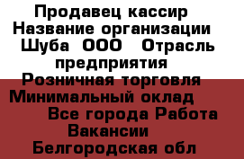 Продавец-кассир › Название организации ­ Шуба, ООО › Отрасль предприятия ­ Розничная торговля › Минимальный оклад ­ 15 000 - Все города Работа » Вакансии   . Белгородская обл.